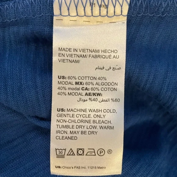 Soma Royal Blue Button Down Shirtdress NWT - Picture 7 of 10